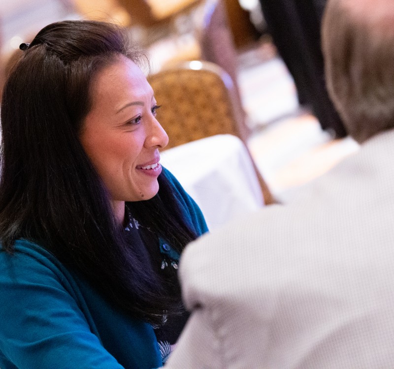 Asian american woman at the 2019 AEC Conference