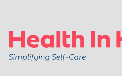 Health in Hand Logo Gray Background Health in Hand Logo Gray Background
